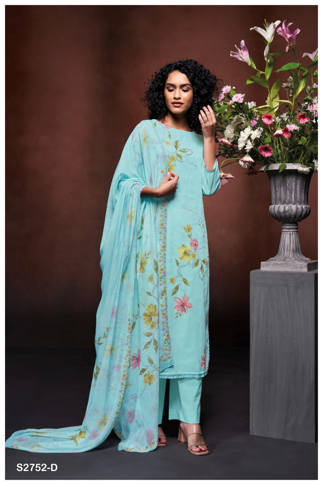 Ganga Vihana 2752 Premium Voil Printed Wholesale Fancy Salwar Suit Catalog — Wholesale Salwar Suits, Ganga wholesale from Surat - Gallery Image 2